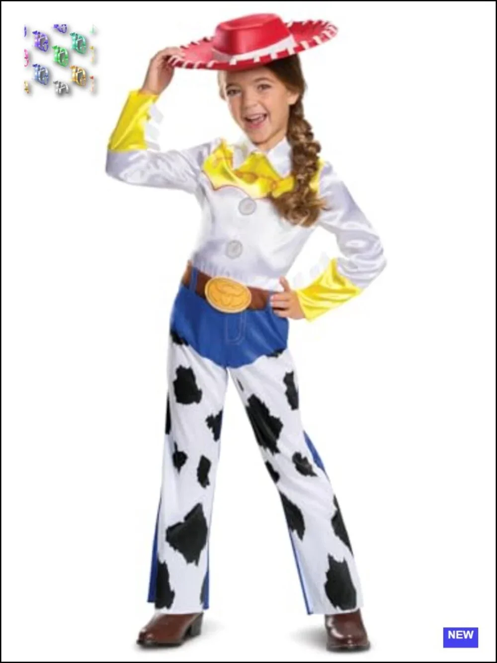 Disguise Toy Story 4 Jessie Costume, Officially Licensed Girls Halloween
